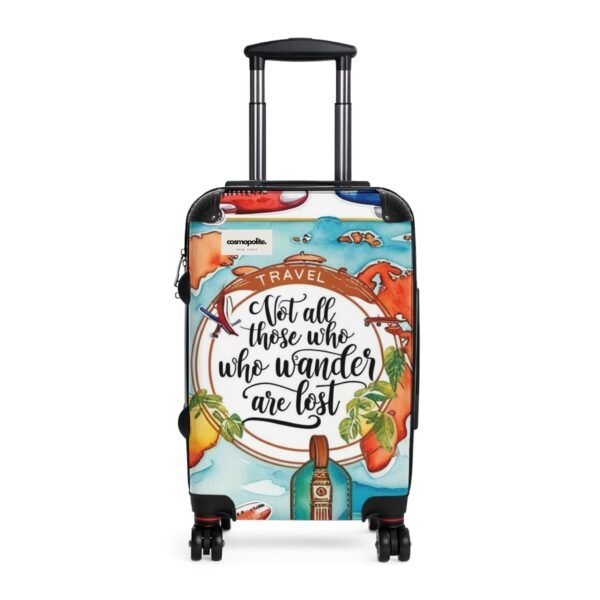 Wanderlust Suitcase - Travel Themed Luggage with Inspirational Quote - Image 5