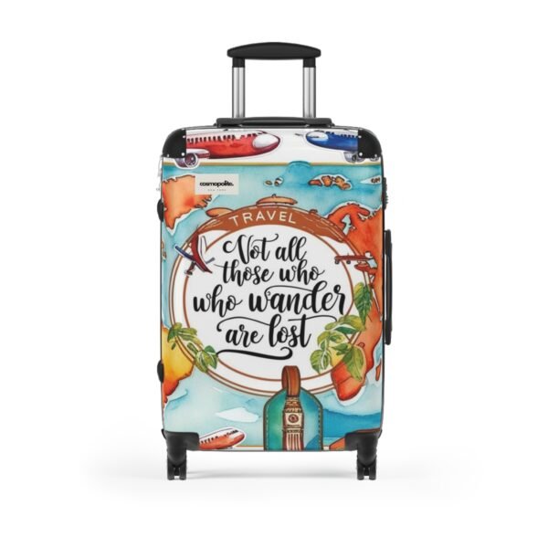 Wanderlust Suitcase - Travel Themed Luggage with Inspirational Quote - Image 13
