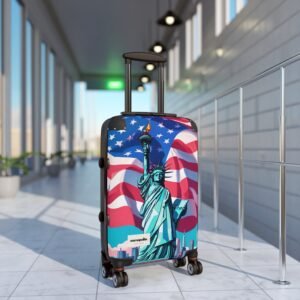 Patriotic Carry-On Suitcase with Liberty Design
