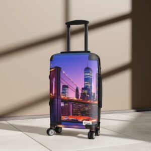 Travel Suitcase with Brooklyn Bridge Design, Stylish Luggage, Vacation Bag, Perfect for Weekend Getaways, Gift for Travelers