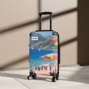Vibrant Beach Suitcase - Travel in Style with Colorful Design