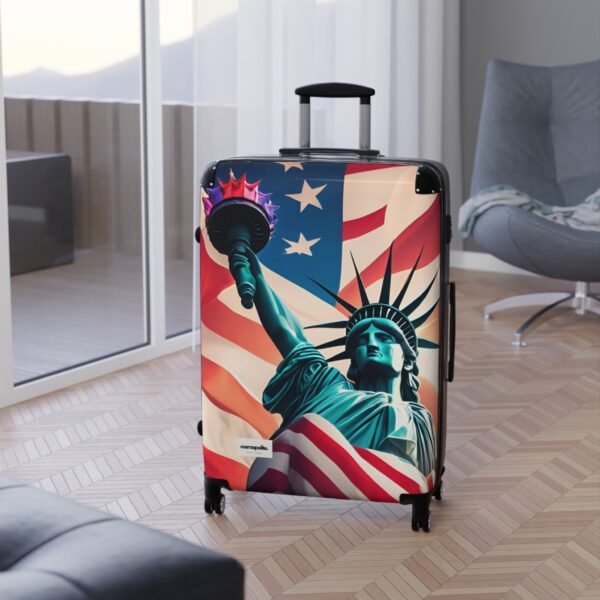 Patriotic Carry-On Suitcase with Liberty Design - Image 15