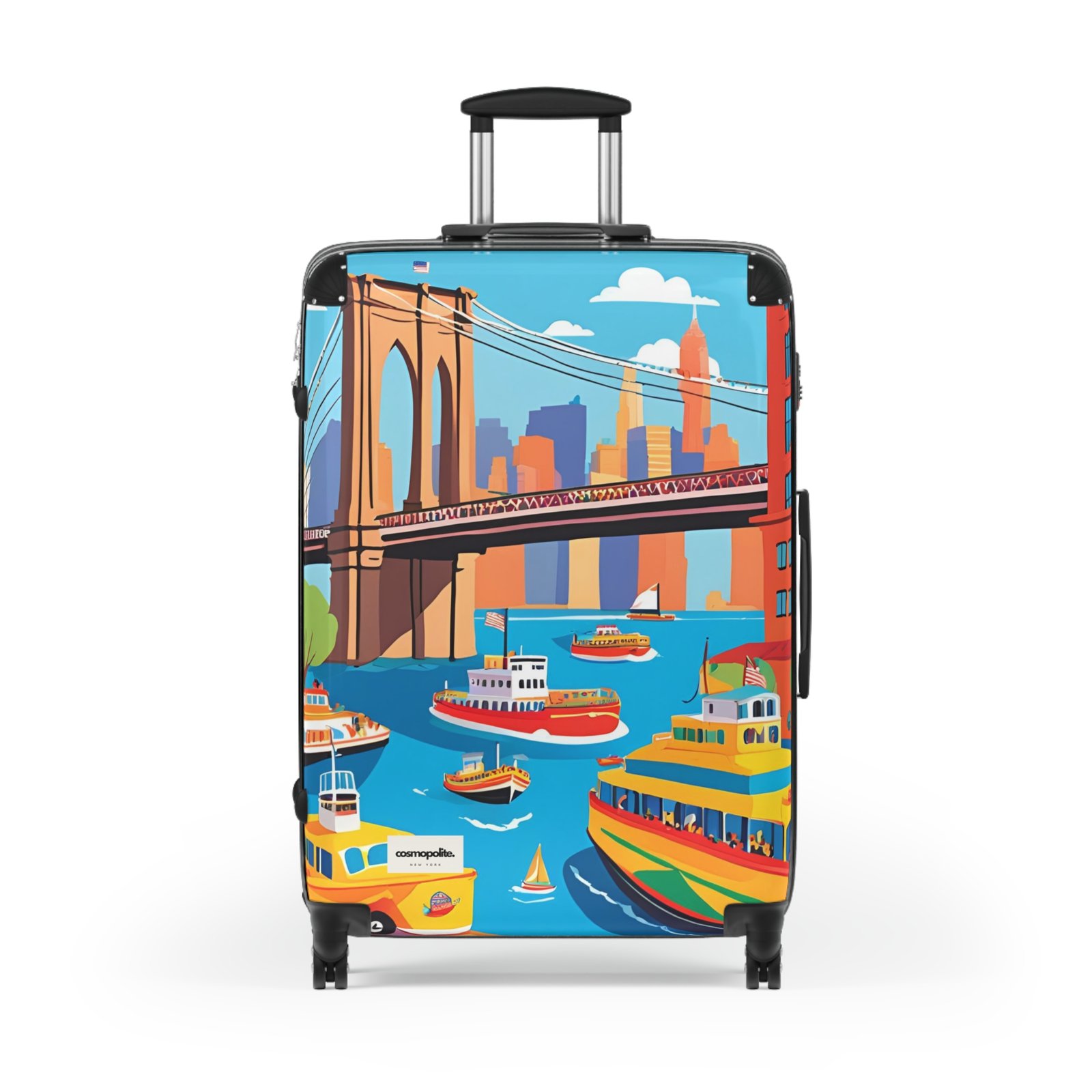 Vibrant Travel Suitcase - Colorful Luggage for Adventurers, Ideal for Vacations, Weekend Getaways, Unique Gift Idea, Stylish Carry-On - Image 11