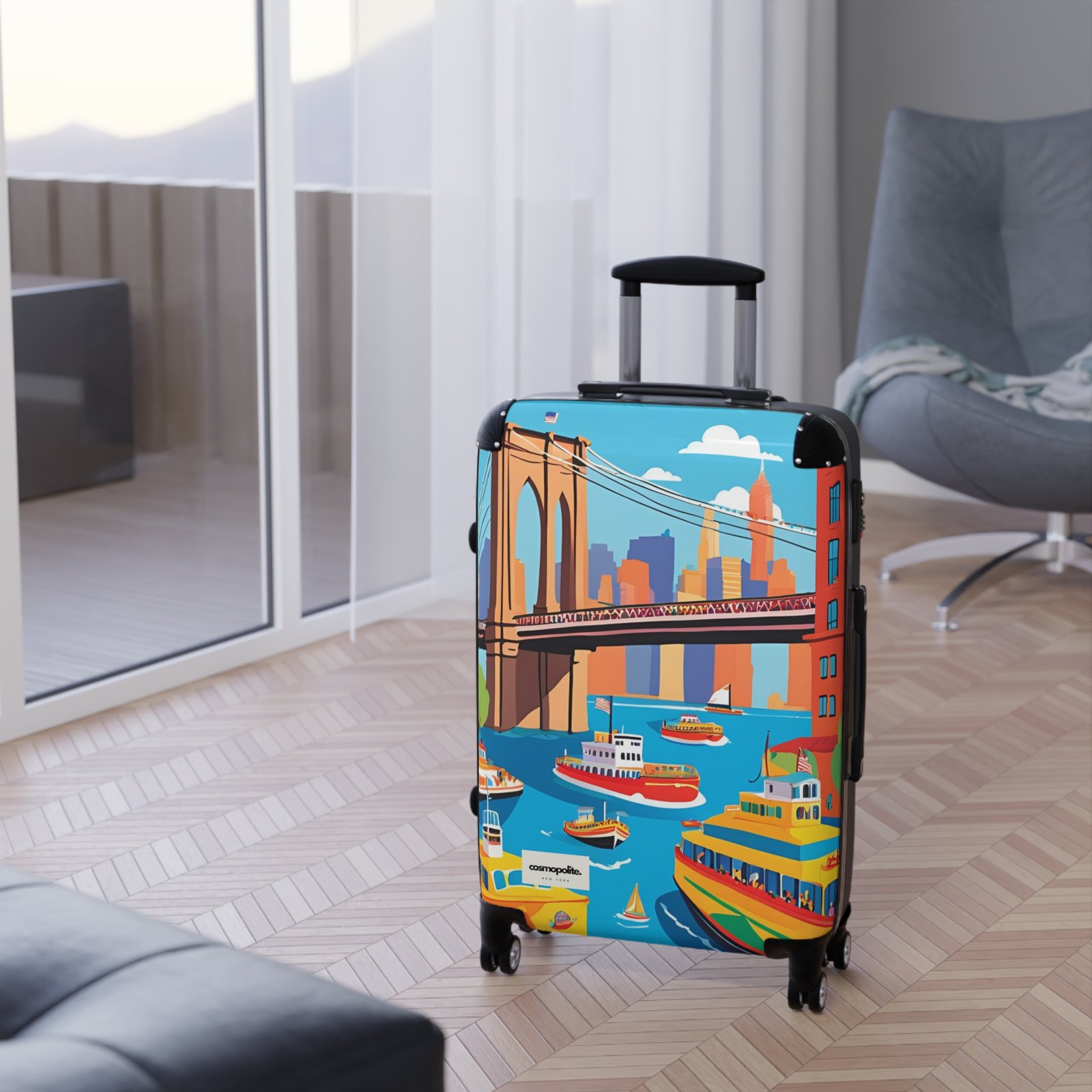 Vibrant Travel Suitcase - Colorful Luggage for Adventurers, Ideal for Vacations, Weekend Getaways, Unique Gift Idea, Stylish Carry-On - Image 10