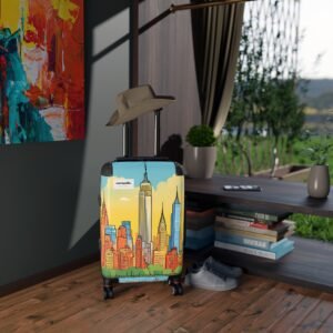 Stylish Urban Suitcase with NYC Skyline Design