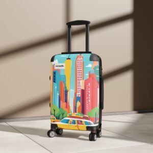 Colorful Cityscape Carry-On Suitcase - Travel in Style