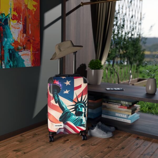 Patriotic Carry-On Suitcase with Liberty Design - Image 2
