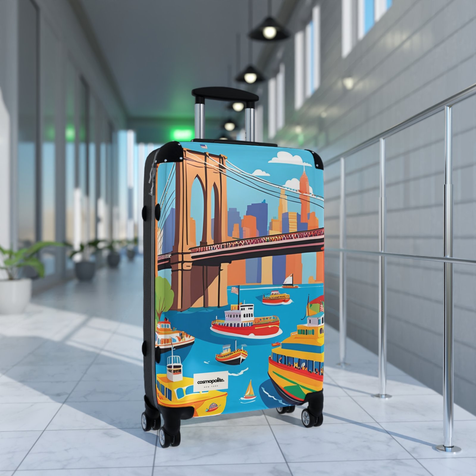 Vibrant Travel Suitcase - Colorful Luggage for Adventurers, Ideal for Vacations, Weekend Getaways, Unique Gift Idea, Stylish Carry-On - Image 8