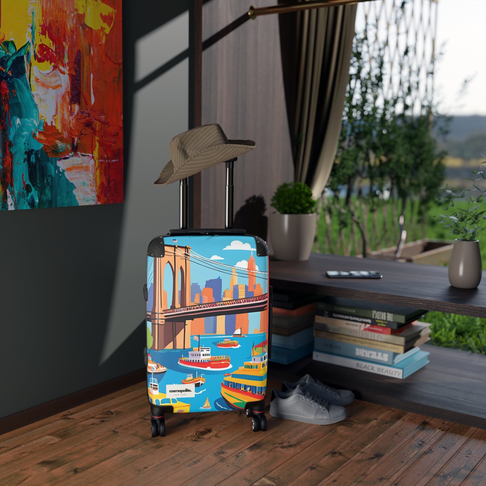 Vibrant Travel Suitcase - Colorful Luggage for Adventurers, Ideal for Vacations, Weekend Getaways, Unique Gift Idea, Stylish Carry-On - Image 2