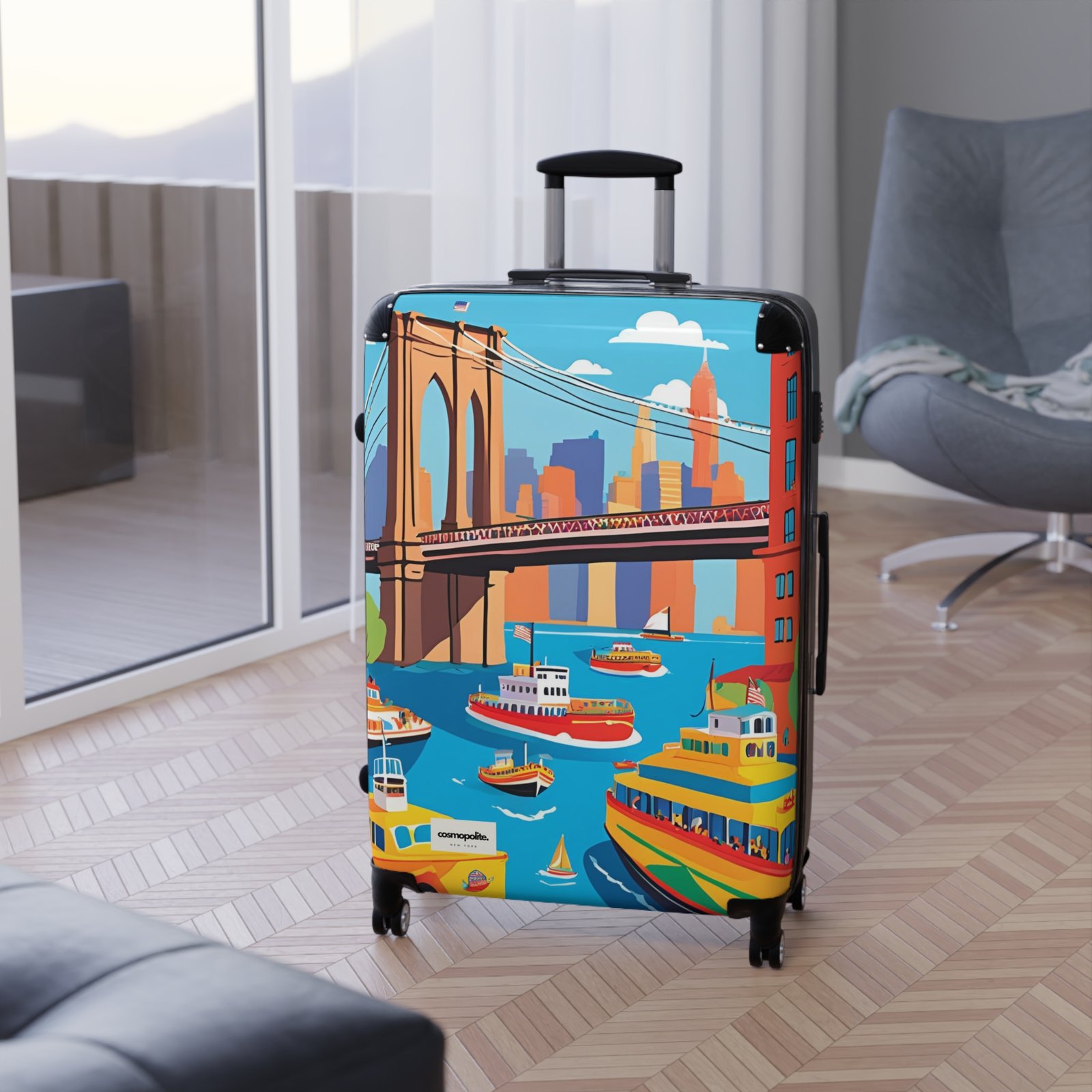 Vibrant Travel Suitcase - Colorful Luggage for Adventurers, Ideal for Vacations, Weekend Getaways, Unique Gift Idea, Stylish Carry-On - Image 15