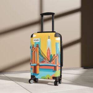 Stylish Travel Suitcase with Vibrant Cityscape Design, Luggage for Travelers, Perfect for Vacations, Gifts for Adventurers, Travel [...]