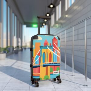Colorful Travel Suitcase - Vibrant Luggage for Adventurers, Perfect for Vacations and Road Trips, Unique Gift for Travelers, Fun and Stylish