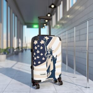 Patriotic Carry-On Suitcase with Liberty Design