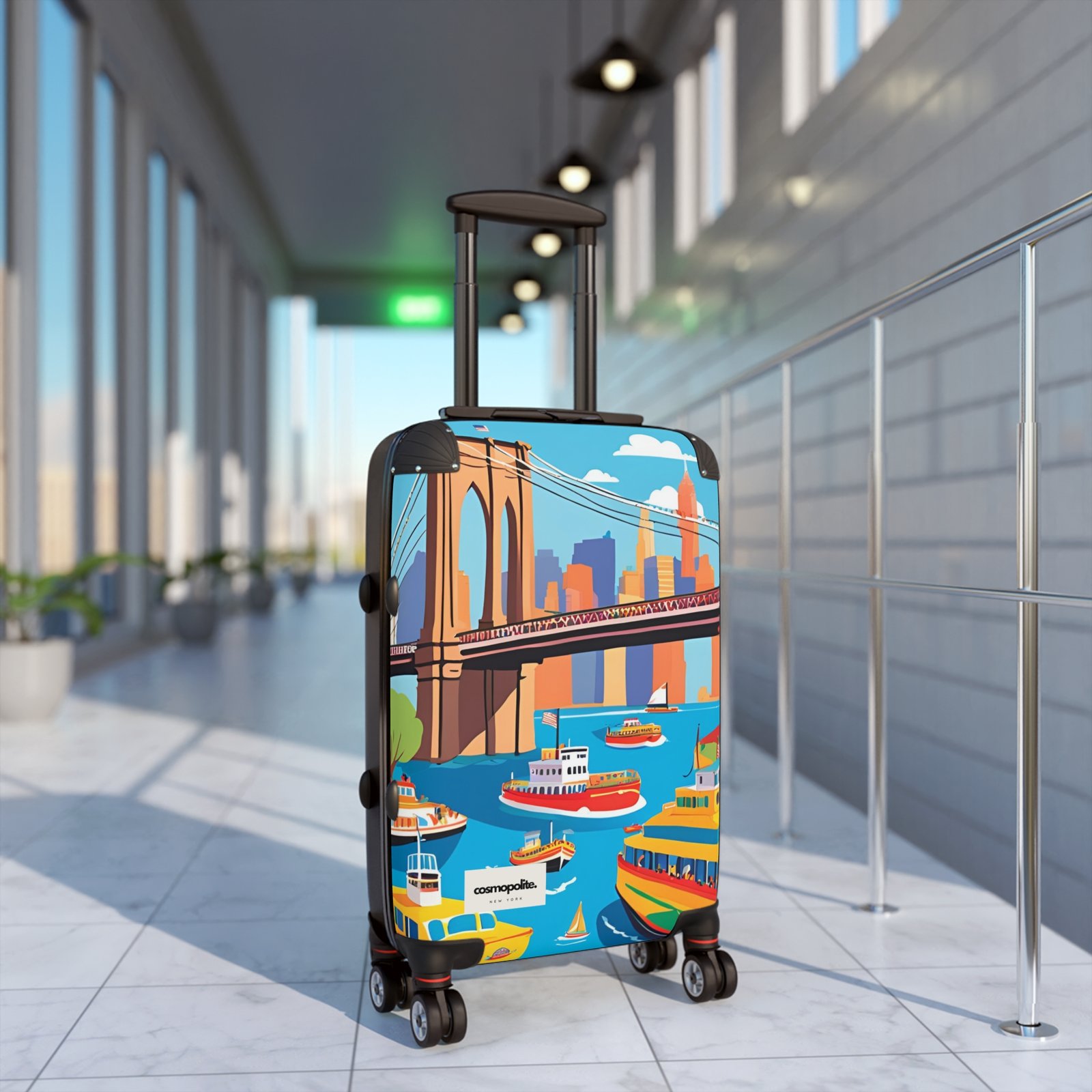 Vibrant Travel Suitcase - Colorful Luggage for Adventurers, Ideal for Vacations, Weekend Getaways, Unique Gift Idea, Stylish Carry-On