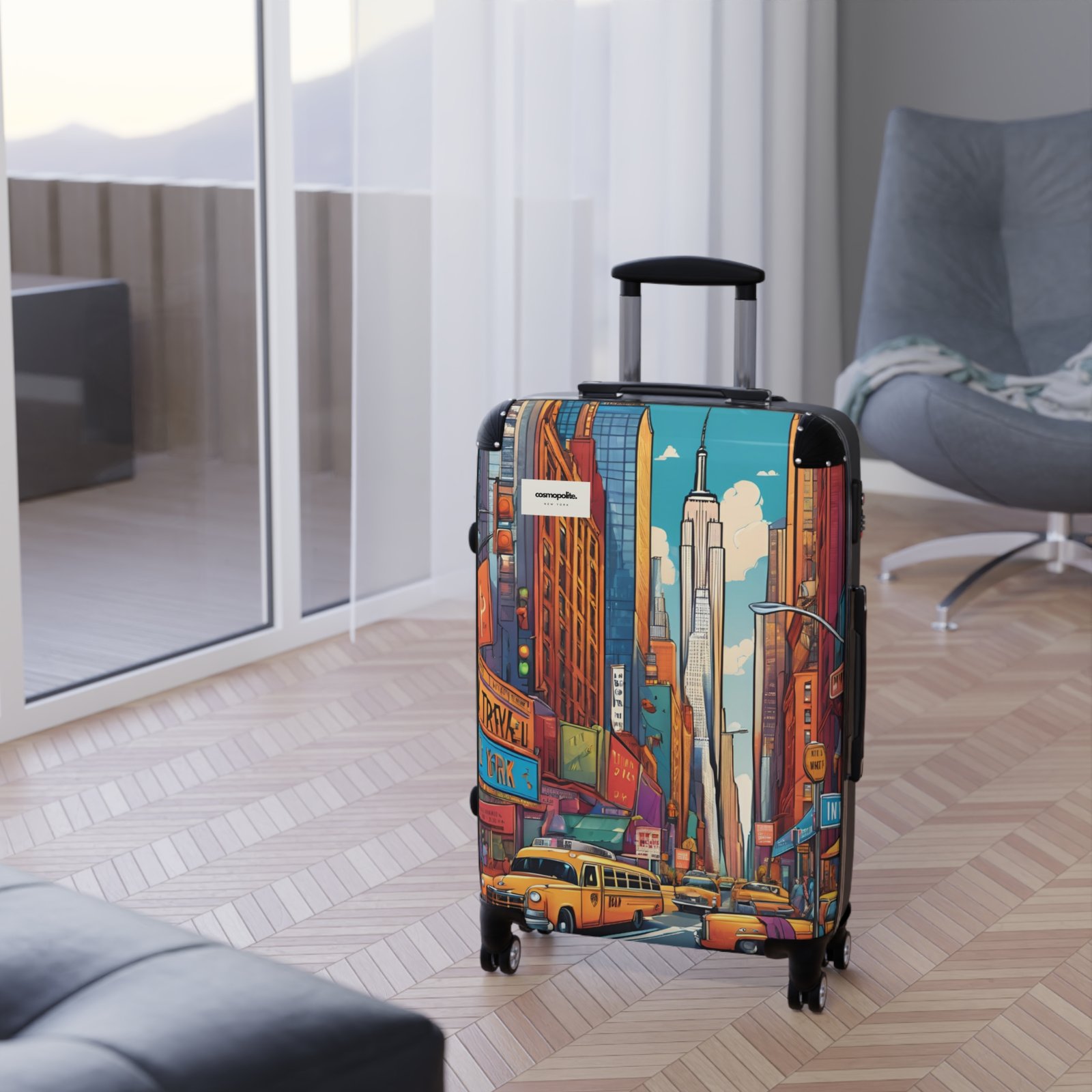 Colorful Cityscape Suitcase - Travel Inspired Luggage for Adventure Seekers - Image 10