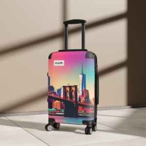 Vibrant Cityscape Suitcase - Travel Luggage, Carry-On Bag for Adventurers, Vacationing, Gift for Travelers, Stylish Printed Luggage