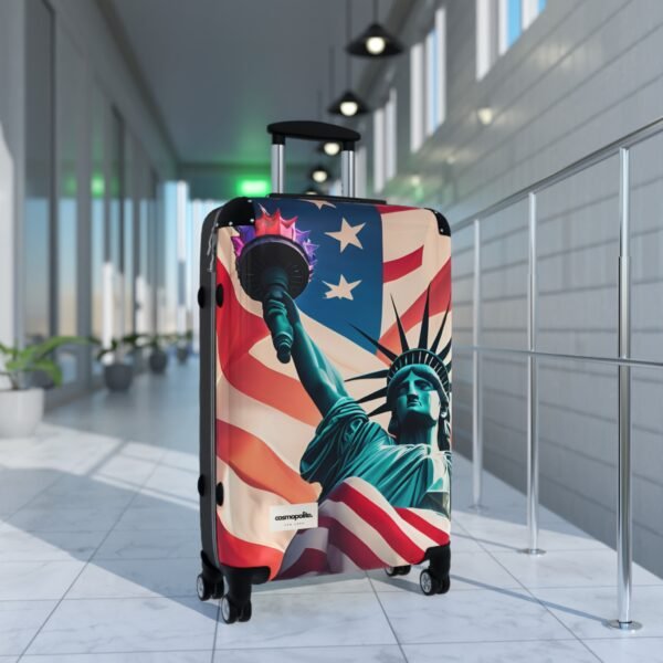 Patriotic Carry-On Suitcase with Liberty Design - Image 8