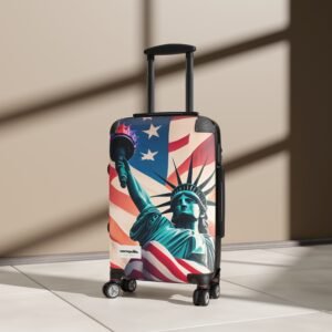 Patriotic Carry-On Suitcase with Liberty Design