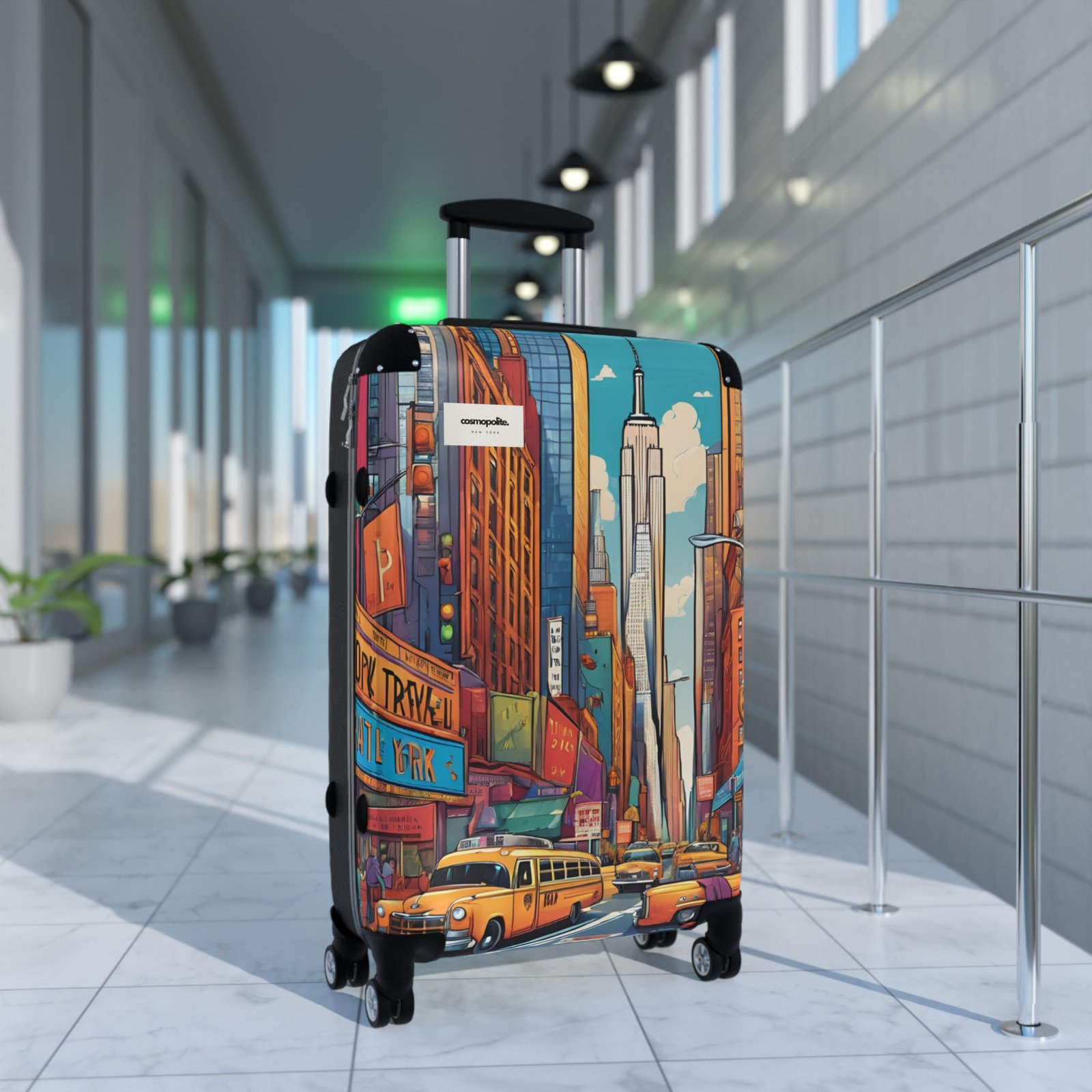 Colorful Cityscape Suitcase - Travel Inspired Luggage for Adventure Seekers - Image 8