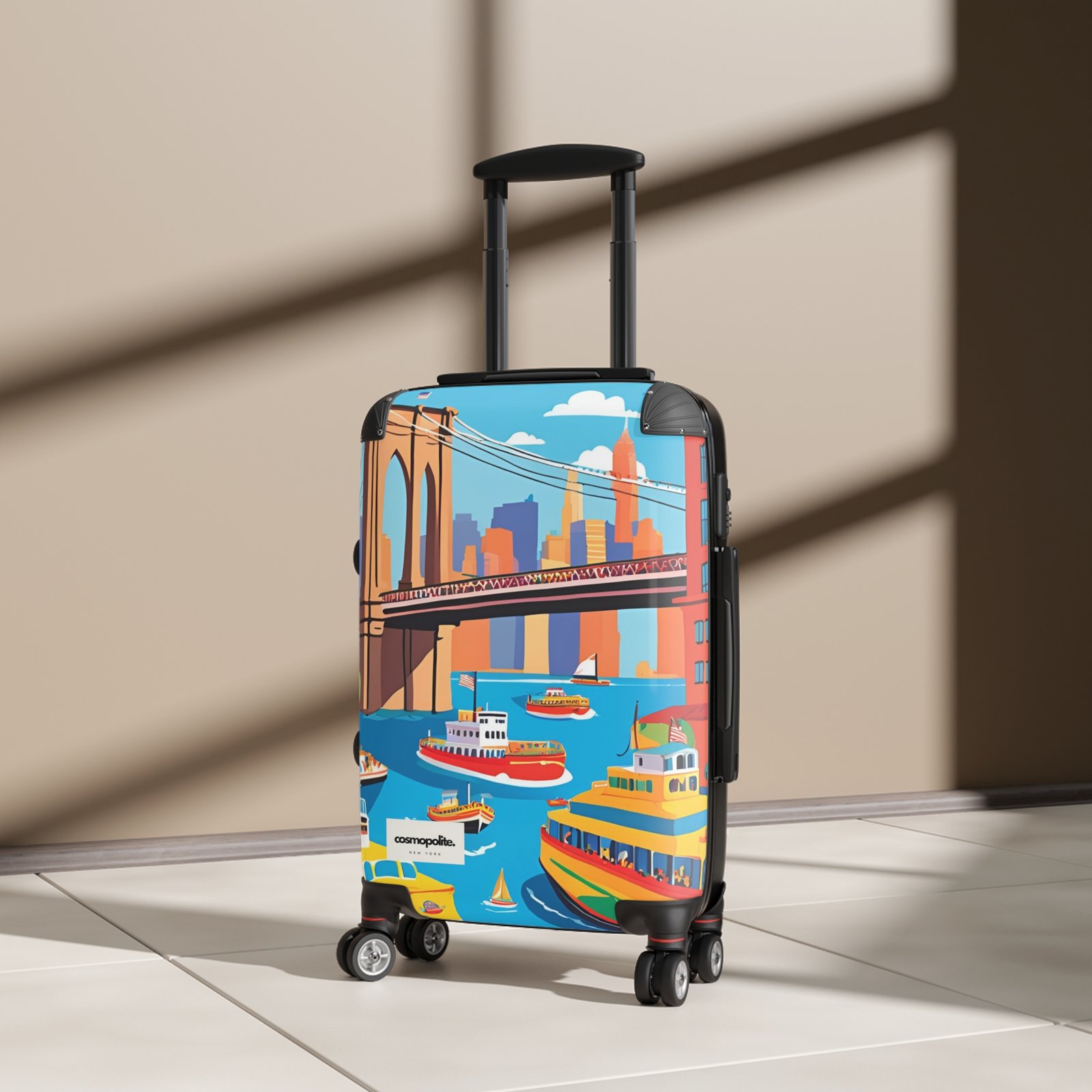 Vibrant Travel Suitcase - Colorful Luggage for Adventurers, Ideal for Vacations, Weekend Getaways, Unique Gift Idea, Stylish Carry-On - Image 3