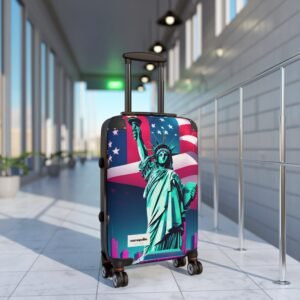 Patriotic Carry-On Suitcase with Liberty Design