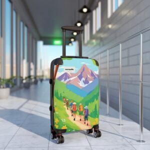 Colorful Adventure Suitcase - Travel Luggage for Hiking Lovers, Custom Travel Bag, Unique Gift for Travelers, Vacation Essentials